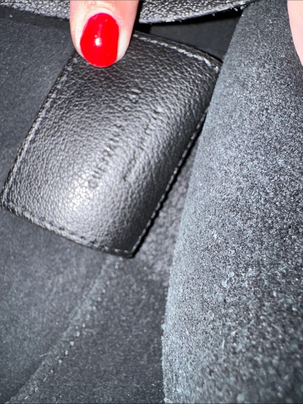 Authentic Black YSL Shopping Tote